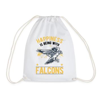 Falke Glück Falknerei Falkner - Drawstring Bag - white - Front
