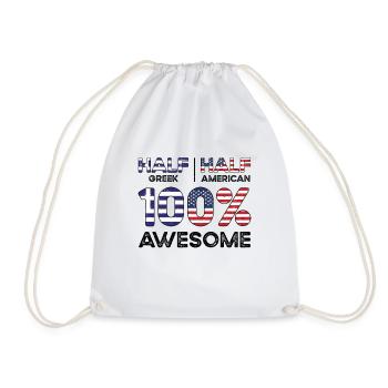 Né en Grèce Grèce Américain - Sac de sport léger - blanc - Devant