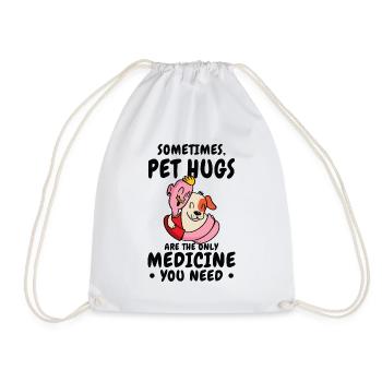 Dog Pet Hug Medicine Dog Lovers - Sac de sport léger - blanc - Devant