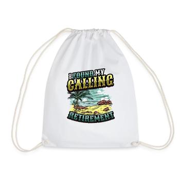 J’ai trouvé ma vocation, la retraite - Sac de sport léger - blanc - Devant
