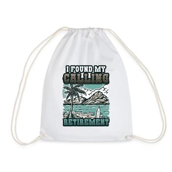J’ai trouvé ma vocation, la retraite - Sac de sport léger - blanc - Devant