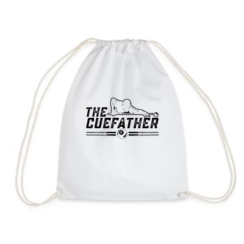 The Cuefather Cue Sports Loves Snooker Pool Player - Drawstring Bag - white - Front