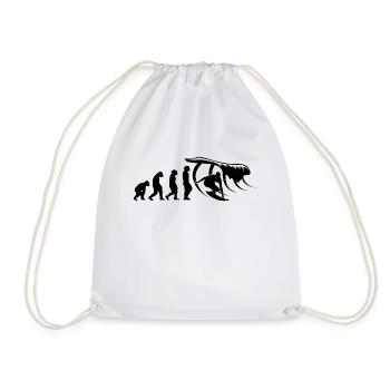 Surfer-Sport Surferboard-Surfboard - Drawstring Bag - white - Front