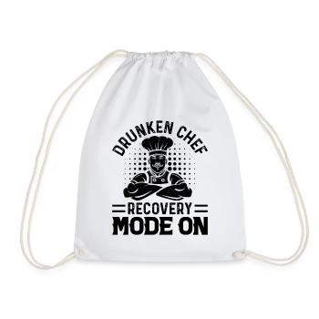 Mode de récupération du chef ivre sur Cooking & Beer Lover - Sac de sport léger - blanc - Devant