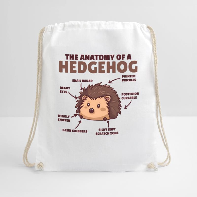 explication de hérisson mignon Anatomie d’un hérisson Sac de sport léger