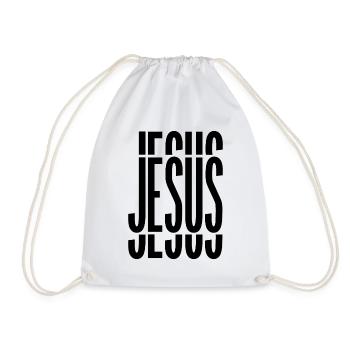Jésus - Sac de sport léger - blanc - Devant