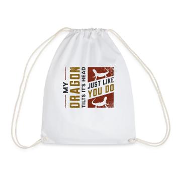 Mon dragon incline la tête, tout comme toi - Sac de sport léger - blanc - Devant