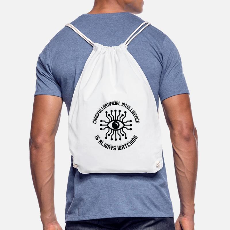 Artificial Intelligence Programming Machine Coding Drawstring Bag