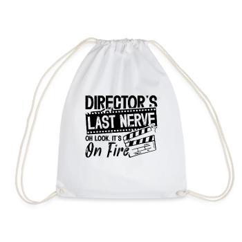 Director's Last Nerve Oh Cinema Film Directors - Drawstring Bag - white - Front