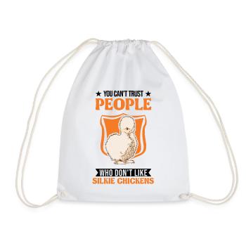 Silk Chicken Cadeau Silkie Chicken Silkie Chicken - Sac de sport léger - blanc - Devant