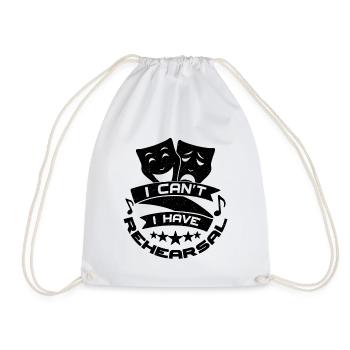 Je ne peux pas avoir de répétition Film Drame Acteur de théâtre - Sac de sport léger - blanc - Devant
