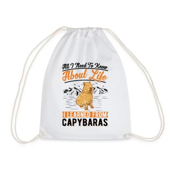 Capybara Cadeau Capybara Capibara - Sac de sport léger - blanc - Devant