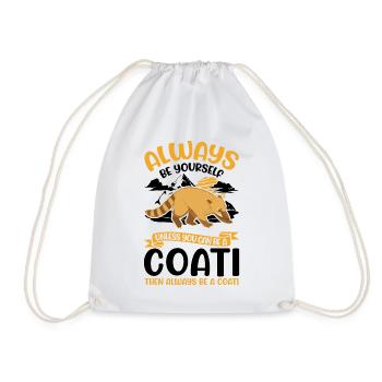 Soyez toujours vous-même Coati Nasenbär - Sac de sport léger - blanc - Devant