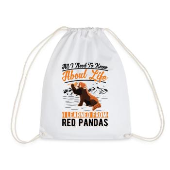 Cadeau Red Panda - Sac de sport léger - blanc - Devant