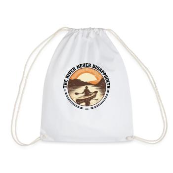 Kanu Canadier-Canoe Kajak Water-Paddle - Turnbeutel - Weiß - Vorne