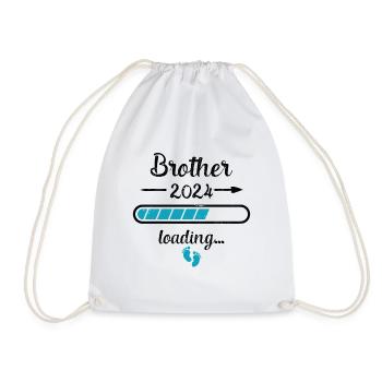 Brother 2024 Loading Pregnancy Bro Birth - Drawstring Bag - white - Front