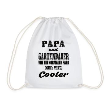 Papa und Gartenbauer - Turnbeutel - Weiß - Vorne