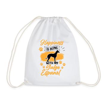 Galgo Español vous fait plaisir Lévrier espagnol - Sac de sport léger - blanc - Devant