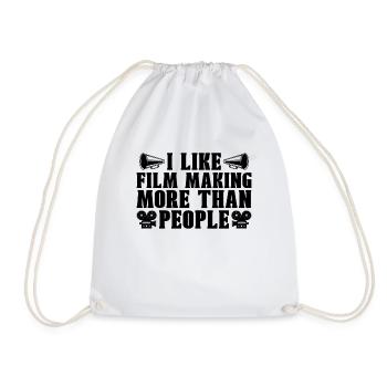 J’aime faire des films plus cinéaste cinéaste - Sac de sport léger - blanc - Devant