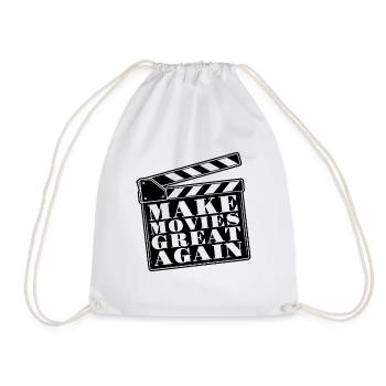 Make Movies Great Again Cinematographer Filmmaker - Drawstring Bag - white - Front