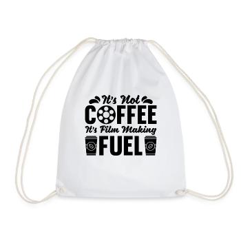 It's Not Coffee It's Filmmaking Director Filmmaker - Drawstring Bag - white - Front