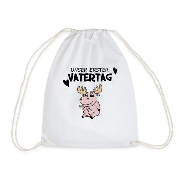 Vatertag - erster Vatertag Geschenk - Turnbeutel - Weiß - Vorne