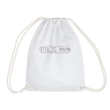 Stolze Mama - Turnbeutel - Weiß - Vorne