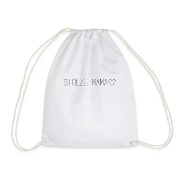 Stolze Mama - Turnbeutel - Weiß - Vorne