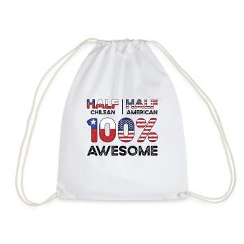 Semi-Chilien Chili États-Unis - Sac de sport léger - blanc - Devant