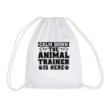 Calm Down The Animal Veterinarian Animal Trainers - Turnbeutel - Weiß - Vorne