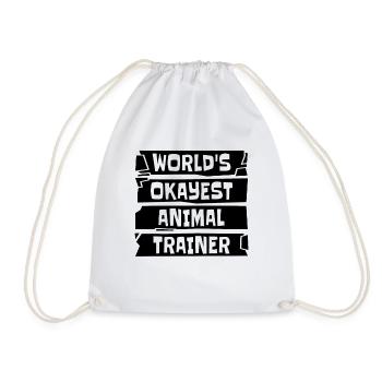 World’s Okayest Animal Dog Trainer Dresseurs d’animaux - Sac de sport léger - blanc - Devant