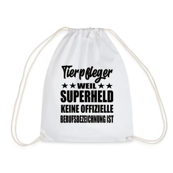 Tierpfleger Superheld Spruch - Turnbeutel - Weiß - Vorne