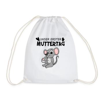 Muttertag - erster Muttertag Geschenk - Turnbeutel - Weiß - Vorne