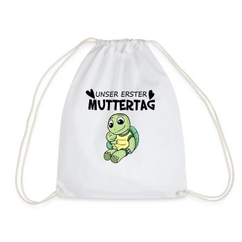 Muttertag - erster Muttertag Geschenk - Turnbeutel - Weiß - Vorne