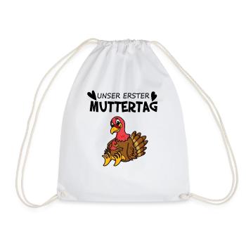 Muttertag - erster Muttertag Geschenk - Turnbeutel - Weiß - Vorne