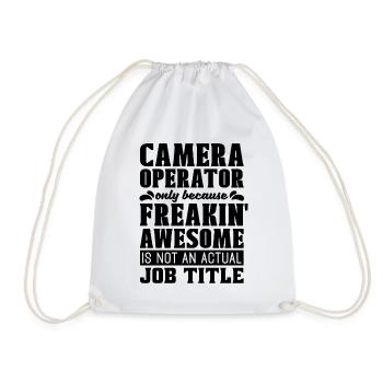 Cadreur uniquement parce que Freakin' Cameraman - Sac de sport léger - blanc - Devant