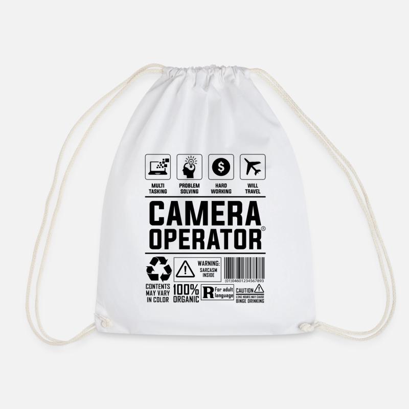 Camera Operator Loves Movie Maker Camera Operator - Turnbeutel - Weiß