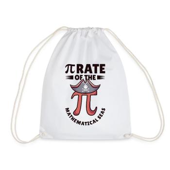 Pi Tag Pirate Mathématicien Pi Symbol Number - Sac de sport léger - blanc - Devant