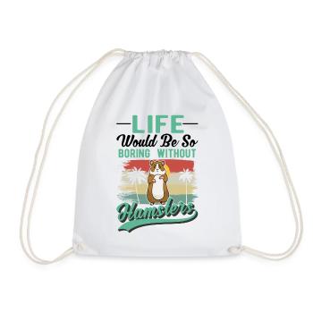 Hamster Propriétaire Hamster doré Hamster - Sac de sport léger - blanc - Devant