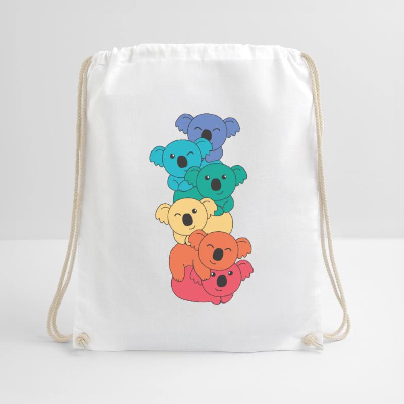 Rainbow Flag Pride LGBTQ Mignon Koala Stack Sac de sport léger