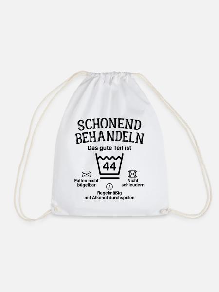 44. Geburtstag Schonend Behandeln 44 Teil Ist 44 - Turnbeutel - Weiß