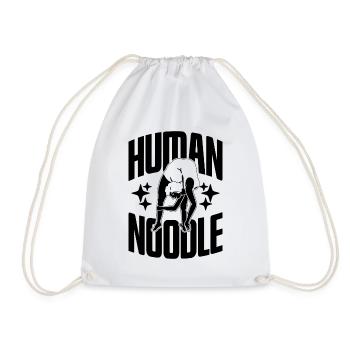 Human Noodle Contortion Aerial Hoop Contortionist - Drawstring Bag - white - Front