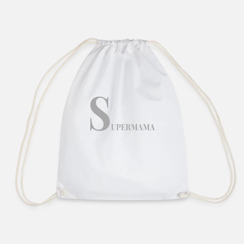 Supermama - Turnbeutel - Weiß