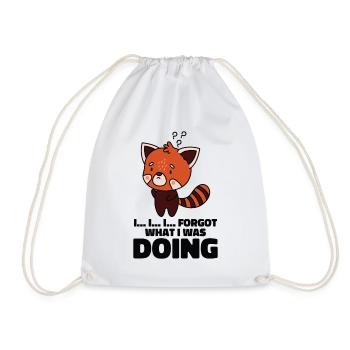 Red Panda Zookeeper Wildlife Zoology Red Panda - Drawstring Bag - white - Front