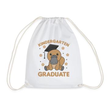 Kids Kindergarten graduate Schnabeltier Graduation - Turnbeutel - Weiß - Vorne