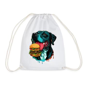 Dog Licks Gentle Citizen Funny Design - Sac de sport léger - blanc - Devant