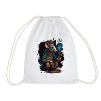cool Rat funny smoke Relax Design - Sac de sport léger - blanc - Devant