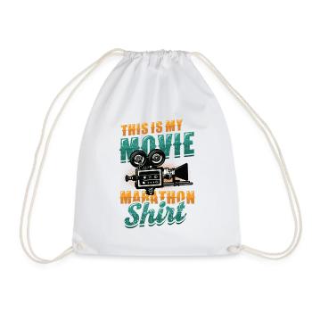Ceci est ma chemise de marathon de film - Sac de sport léger - blanc - Devant