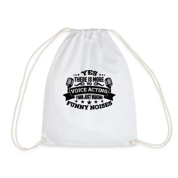 Yes There Is More To Announcer Drama Voice Actors - Drawstring Bag - white - Front