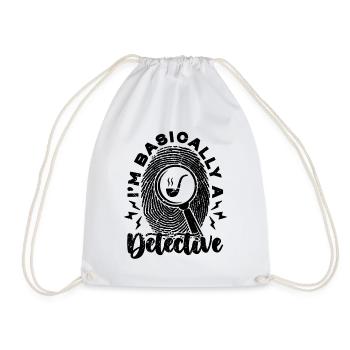 Je suis fondamentalement un détective détective détective détectives - Sac de sport léger - blanc - Devant